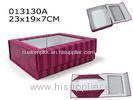 PVC Window Foldable Cardboard Boxes Bespoke Cardboard Packaging 23X19X7 cm