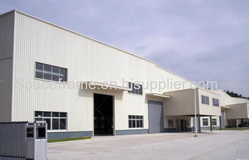 Low cost prefabricated light steel frame building warehouse