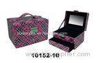 Stackable Drawer Personalised Leather Jewellery Box Eco Friendly 9X10X8 CM