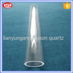 Two ends open clear quartz glass tube high temperature resistant