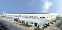 Large span steel space frame structure prefab warehouse light steel factory