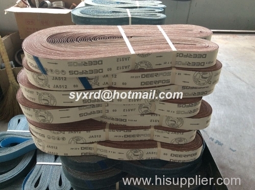 Deerfos Aluminum Oxide Abrasive Cloth Sanding Belts Sand Cloth Belts