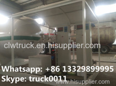 factory direct sale CLW brand skid-mounted lpg gas plant with double electronic scales and refilling nozzels