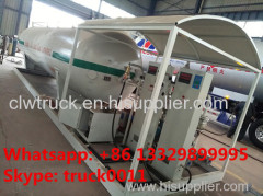 factory direct sale CLW brand skid-mounted lpg gas plant with double electronic scales and refilling nozzels