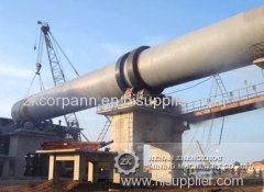 Rotary kiln for construction material