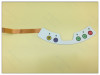 customized flexible print circuit with SMT LED membrane key switch panel