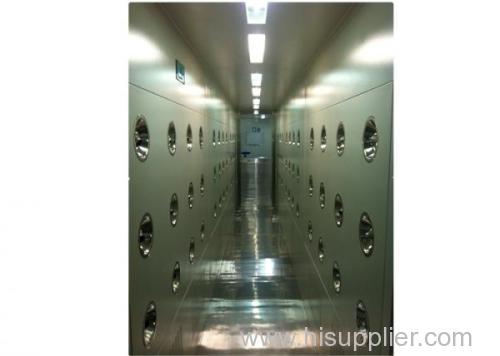 Cleanroom stainless steel air shower tunnel