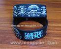 Fashionable Customizable Silicone Bracelets Wristband With Debossed Logo Fill Color