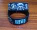 Fashionable Customizable Silicone Bracelets Wristband With Debossed Logo Fill Color