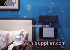 Blue Carton Chinese Style Non Woven Wallcovering Soundproof Wallpaper For Living Room