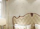 PVC European Style Rustic Floral Wall Coverings / Contemporary Wallpaper For Home