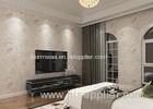 Floral Pattern 3D Home Wallpaper Vintage Wallcovering Light Pink Color