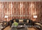 Brown Wood Print Pattern Modern Removable Wallpaper for Living Room