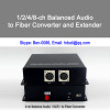 2 channel balanced xlr audio over fiber extender