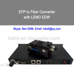EFP to Fiber Converter with LEMO EDW Power supplied with the Fiber cable