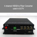 Surveillance security 4 channel HDSDI over Fiber Extender with RS485