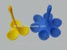Heat Quickly Silicone Poached Egg Holders 3 Egg Poached Dipper Boiler Assorted Colors