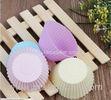 Round Shape Rubber Silicone Muffin Mould Pans Heat Resistant For Home Cake Baking