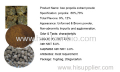 Bee propolis Extract Powder propolis 70% total Flavoid 12%