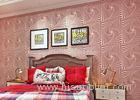 Pink Mauve Living Room 3D Home Wallpaper with Scatter Beads Technology