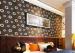 Copper Pattern PVC Contemporary Black Wallpaper For Living Room Walls