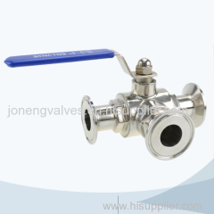 Stainless steel sanitary 3 way ball valve (1)