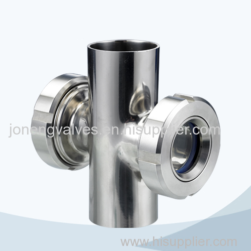 Stainless steel sanitary cross type sight glass (7)
