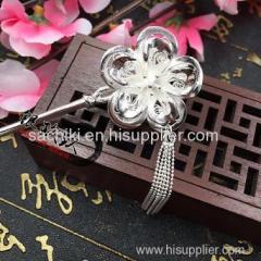 Selling jewelry with New arrival Fine silve Bracelets 990 Delicary Silver head pieces hair fork dish hair Jewelry Women