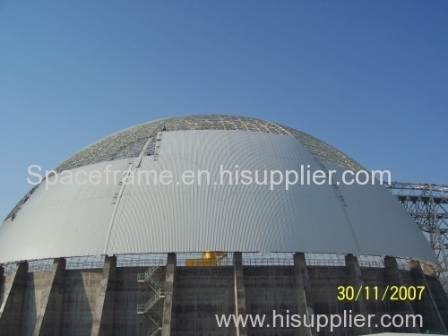 Steel Building Coal Storage Shed Steel Structure Space Frame Dome