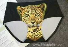 fashion Bras Sets 3d panther eye underwear sexy nontrace no rims small chest together gather leopard bar new suit