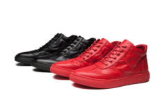 Red and Back Color Men Shoes