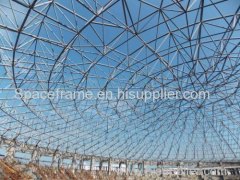 Steel space frame dome dry coal shed