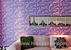 Modern Wall Covering Purple Geometric Removable Wallpaper For Bedding Room