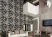 Black Stone Pattern PVC Modern Removable Wallpaper Contemporary Wall Coverings