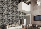 Black Stone Pattern PVC Modern Removable Wallpaper Contemporary Wall Coverings