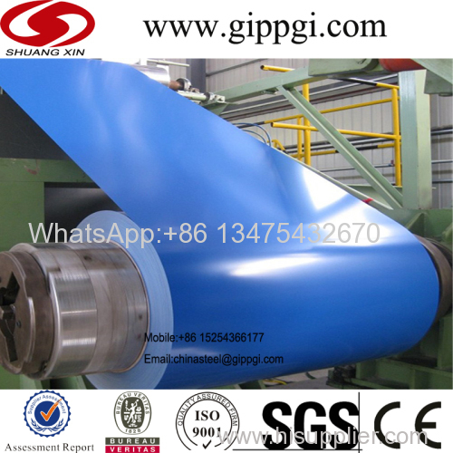 SGCC prime grade PPGI Prepainted galvanized steel coil for Ukraine Ghana Indonesia
