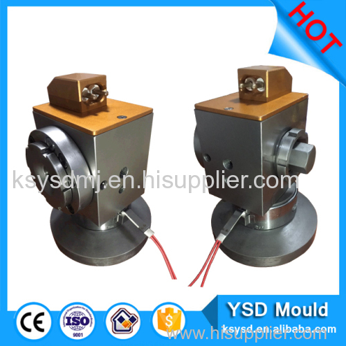 Rubber material irradiation cross-linked cable extrusion head
