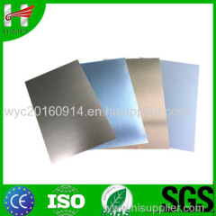 Hairline finish film laminated steel sheets