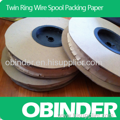 Obinder twin ring wire spool package paper material