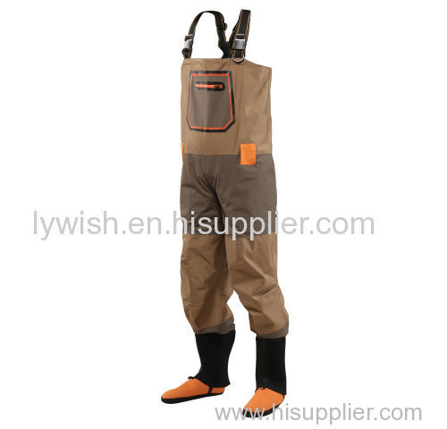 4 layer fabric best breathable waterproof chest stocking foot waders