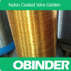 Obinder nylon coated book binding wire golden color