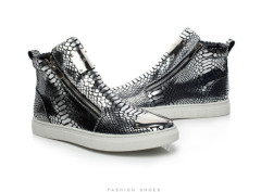 Fashion Snake Pattern Men Shoes