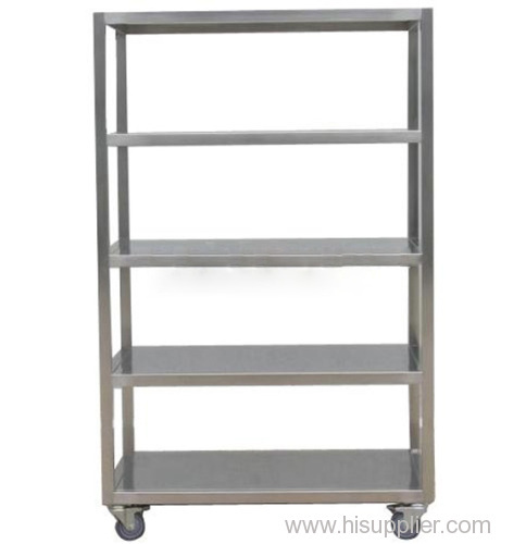 Stainless steel rack car for cleanroom