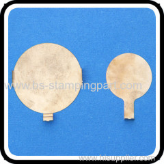 Brass metal spring battery contacts with gold plated