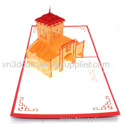 Ben Thanh Market 1-Pop up card-3D card-Handmade card-Laser cut-Paper cutting