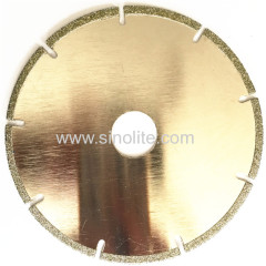 Electroplated diamond saw blade