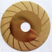 Electroplated diamond cutting grinding wheel titanium finish