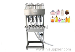 Semi Automatic 4-heads Vacuum Perfume Filler Liquid Filling Machine