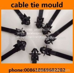 automotive car auto plastic nylon cable tie injection moulds