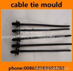 automotive plastic screw head mount nylon cable tie injection moulds